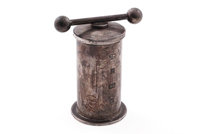 Lot 658 - A contemporary silver pepper grinder