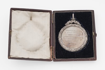 Lot 665 - A Victorian Scottish silver school prize medal