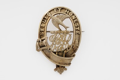 Lot 666 - A rare Edwardian Scottish provincial silver-gilt clan badge