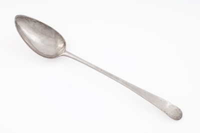 Lot 616 - An early 19th Century Canadian silver basting spoon
