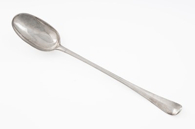 Lot 610 - A rare early George II Scottish silver large hash spoon