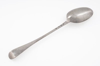 Lot 611 - A rare George II Scottish silver hash spoon