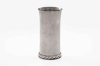Lot 657 - A George V silver arts and crafts vase