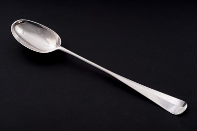 Lot 526 - A George II large, Scottish provincial silver hash spoon