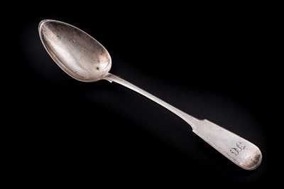 Lot 618 - A rare George IV Scottish provincial silver basting spoon