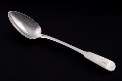 Lot 528 - A rare George IV Scottish provincial silver basting spoon