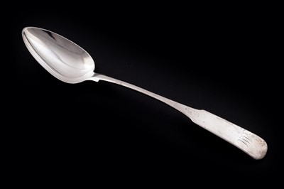 Lot 619 - A George III Scottish provincial silver basting spoon