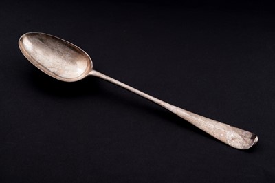 Lot 538 - A George II large, Scottish silver hash spoon