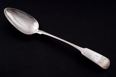 Lot 540 - A rare George IV/William IV Scottish provincial silver basting spoon