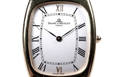 Lot 778 - Baume & Mercier: an 18ct yellow gold cased quartz wristwatch