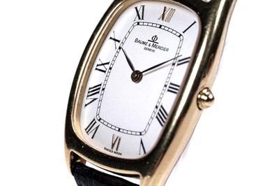 Lot 778 - Baume & Mercier: an 18ct yellow gold cased quartz wristwatch