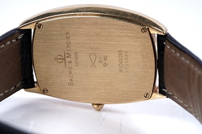 Lot 778 - Baume & Mercier: an 18ct yellow gold cased quartz wristwatch