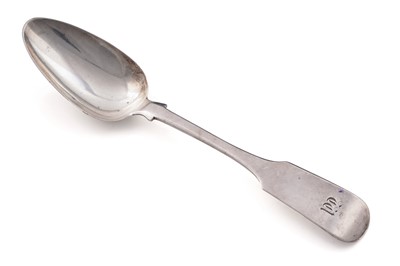 Lot 628 - A George III/IV Scottish provincial silver tablespoon