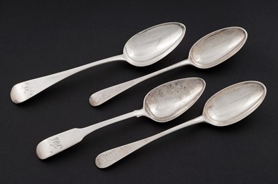 Lot 624 - Four various silver tablespoons