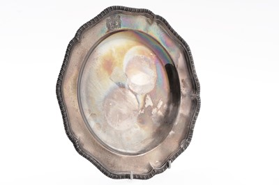 Lot 567 - A George III silver dinner plate
