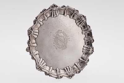 Lot 541 - Caribbean silver: an early 18th Century colonial silver salver