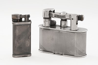 Lot 374 - An electroplated art deco revival table lighter