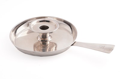 Lot 134 - An Edwardian silver chamberstick