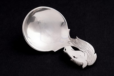 Lot 221 - A contemporary silver handmade caddy spoon