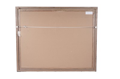 Lot 65 - Clare Money - Oil rig in harbour | pastel