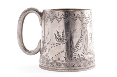 Lot 584 - Australian interest: a late 19th Century Australian silver Christening mug