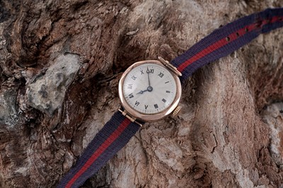 Lot 255 - A 1920's 9ct gold cased Rolex wristwatch