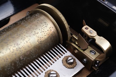 Lot 91 - An Ami Revenc Swiss cylinder music box