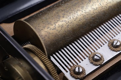 Lot 91 - An Ami Revenc Swiss cylinder music box