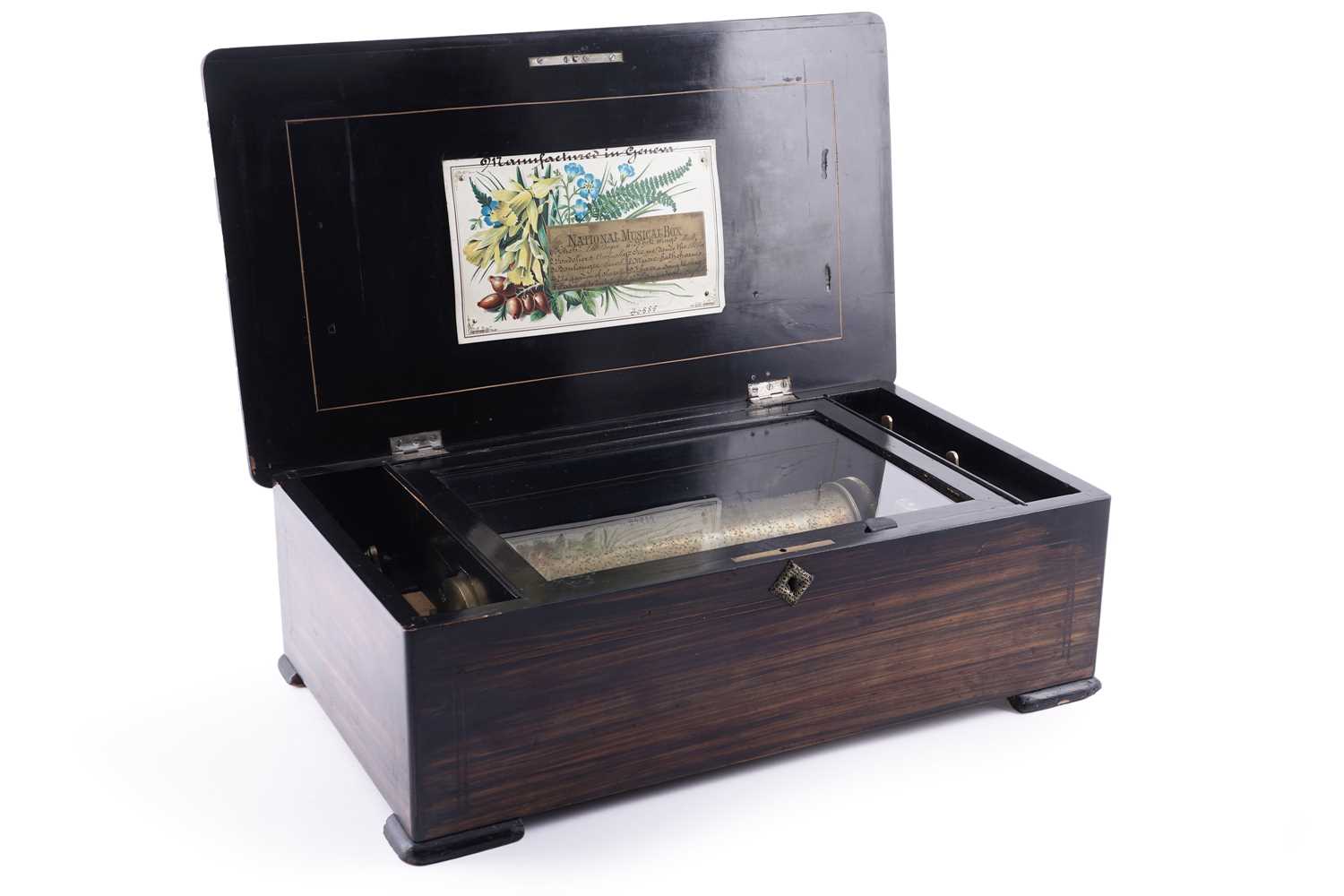 Lot 91 - An Ami Revenc Swiss cylinder music box