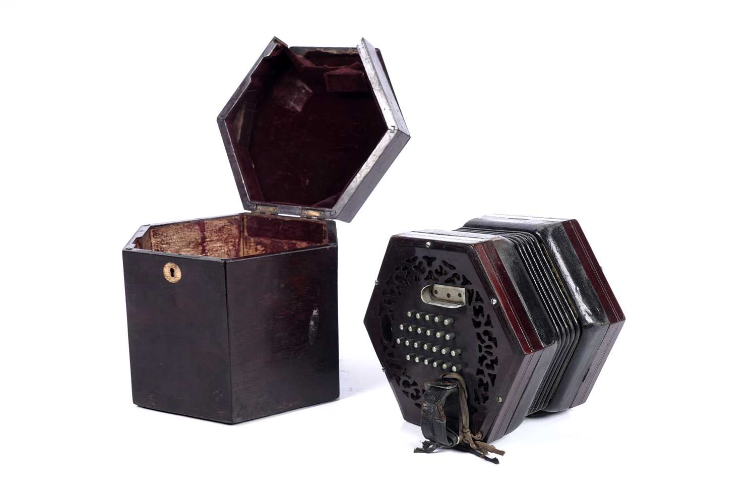 Lot 7 - A Lachenal English system concertina