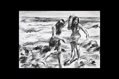 Lot 13 - Laura Lancaster, Untitled (study for Just Now, 2025) , charcoal on paper