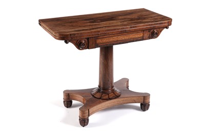 Lot 560 - A late Regency rosewood tea table