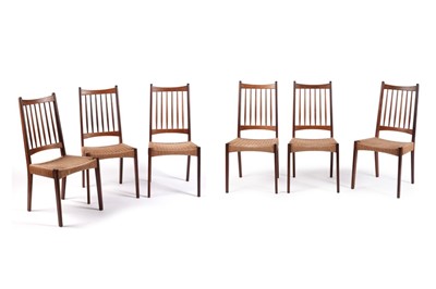 Lot 7 - Arne Hovmand Olsen for Mogens Kold: a set of six teak dining chairs