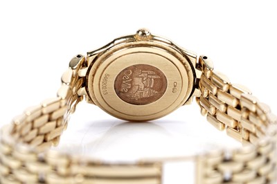 Lot 770 - Omega De Ville: an 18ct yellow gold diamond set lady's wristwatch