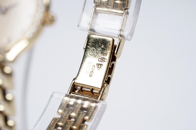 Lot 770 - Omega De Ville: an 18ct yellow gold diamond set lady's wristwatch