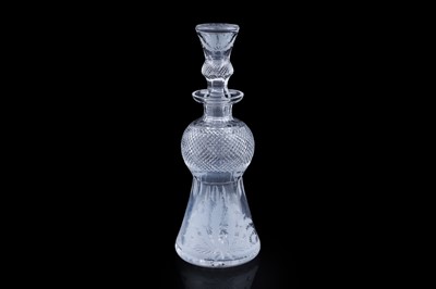 Lot 398 - An Edinburgh Crystal ‘Thistle’ pattern decanter and stopper