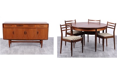 Lot 104 - G Plan: a teak ‘Fresco’ dining room suite