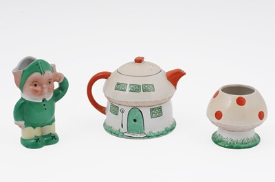Lot 268 - A Shelley Mabel Lucie Attwell three-piece tea service