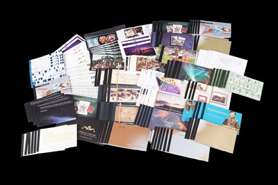 Lot 416 - A large collection of Royal Mail books of presentation stamps