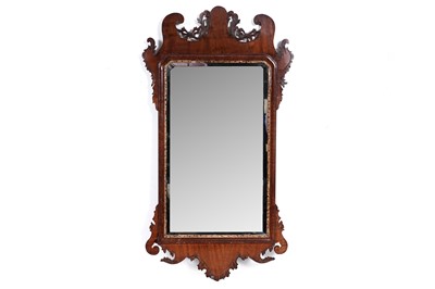 Lot 147 - A Georgian mahogany Pier glass mirror