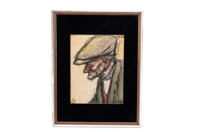 Lot 271 - Norman Stansfield Cornish - Man in Cap | mixed media