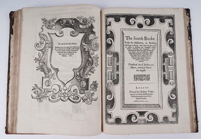 Lot 116 - The First [-fift] Booke of Architecture by Serlio Sebastiano | 1611