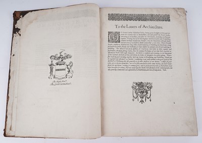 Lot 116 - The First [-fift] Booke of Architecture by Serlio Sebastiano | 1611