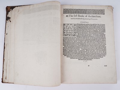Lot 116 - The First [-fift] Booke of Architecture by Serlio Sebastiano | 1611