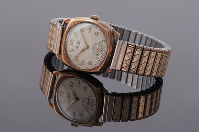 Lot 251 - A Bentima Star 9ct gold cased wristwatch