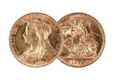 Lot 252 - Queen Victoria gold sovereign, 1899, Melbourne mint