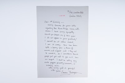 Lot 272 - Autographs: a collection of correspondence to various celebrities and politicians