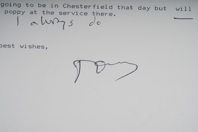 Lot 272 - Autographs: a collection of correspondence to various celebrities and politicians