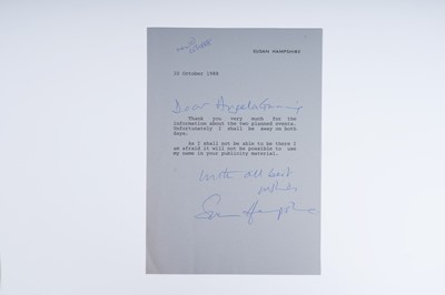 Lot 272 - Autographs: a collection of correspondence to various celebrities and politicians