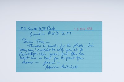 Lot 272 - Autographs: a collection of correspondence to various celebrities and politicians